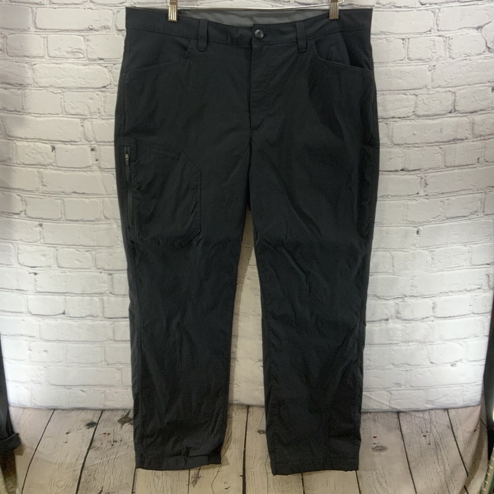 Eddie Bauer Nylon Pants Mens Sz 38 x 30 Black Chino